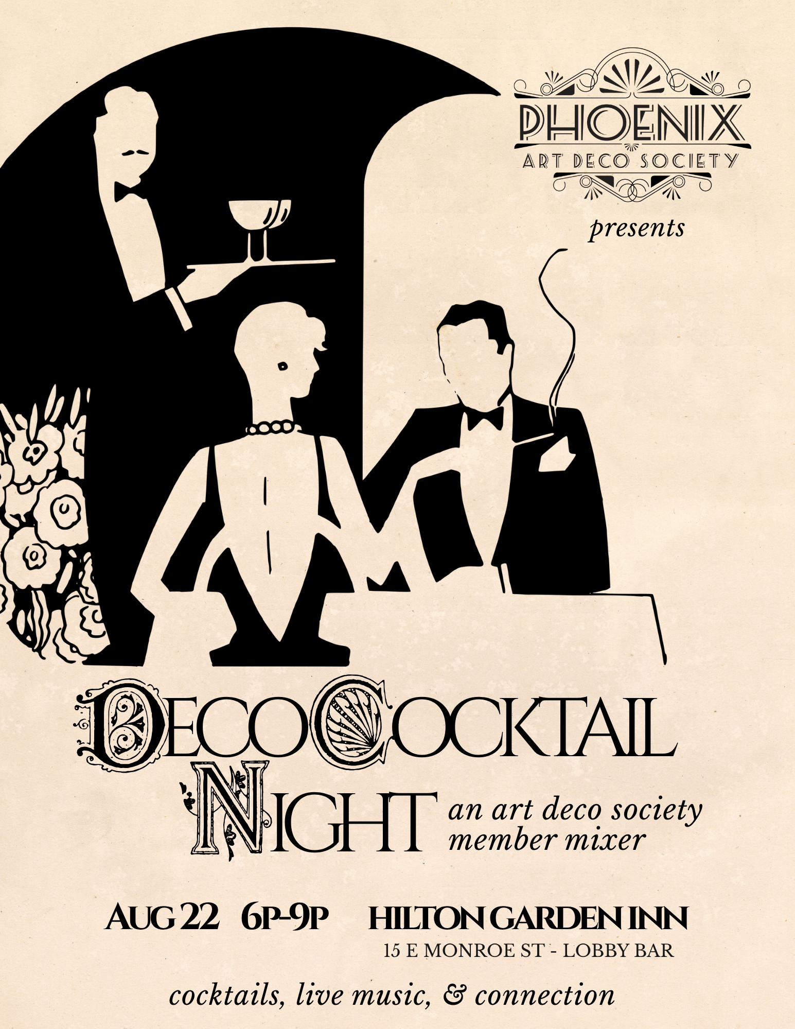 Deco Cocktail Night - Phx Art Deco Society Members Night Out!
